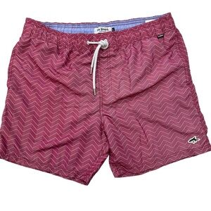 Le Shark - men’s swim trunks size Large - pink
